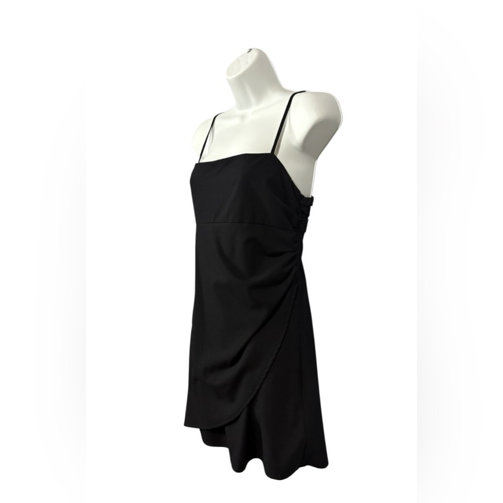 ZARA, Black Mini Dress With Adjustable Open Back, Small - Picture 5 of 11
